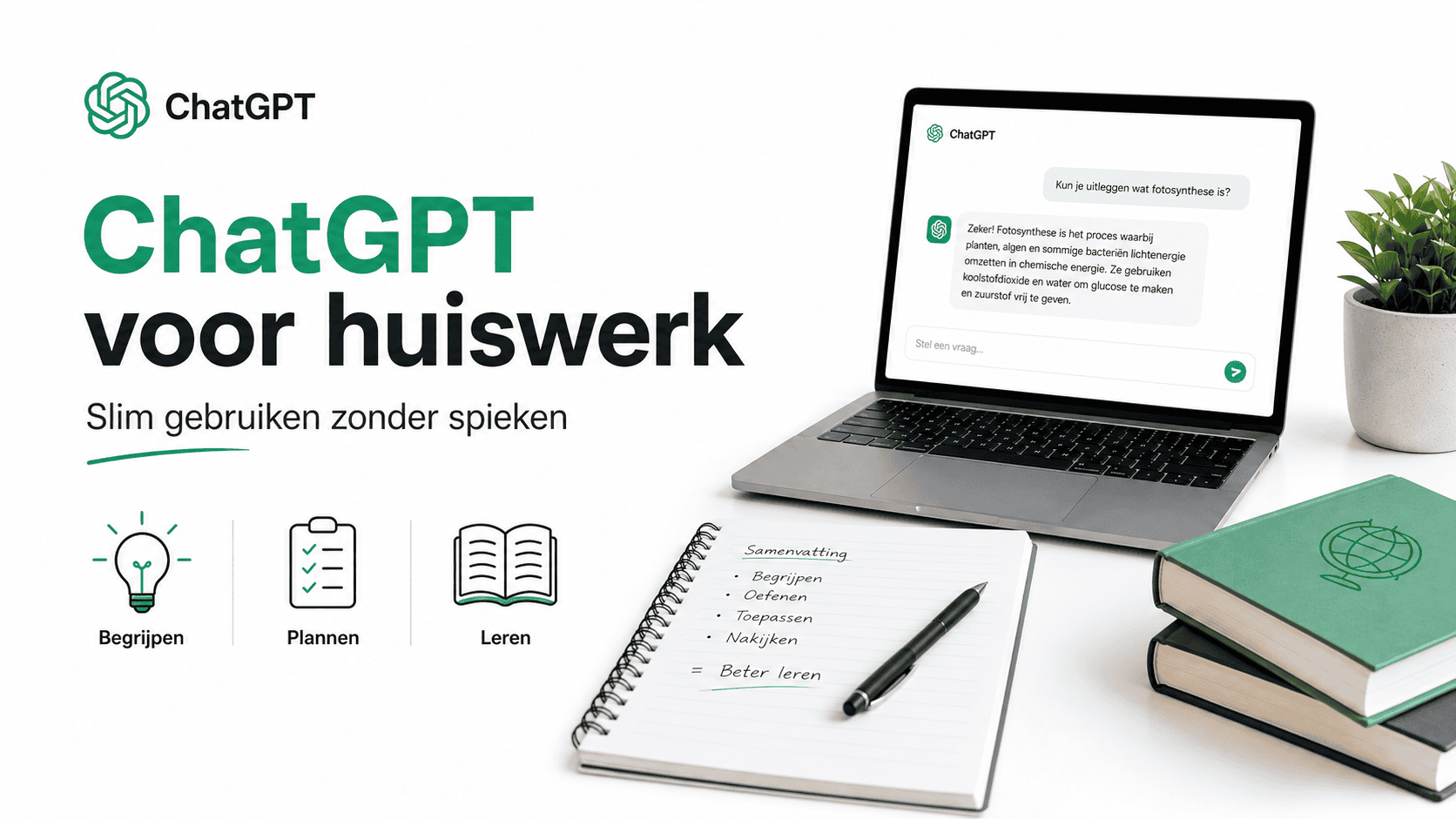 ChatGPT voor huiswerk: slim gebruiken zonder spieken